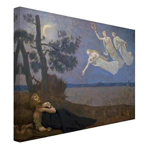 Bilderwelten Cuadro en Lienzo - Pierre Puvis de Chavannes - El Sueño - Apaisado 3:4, Cuadros Cuadro Lienzo Cuadro sobre Lienzo Cuadro Decoracion Cuadros Decorativos Cuadro XXL, Tamaño: 30 x 40cm