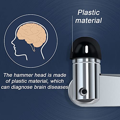 BIUYYY Martillo de Reflejos con Regla de Escala y Cabeza de Goma Martillo de Percusión Instrumentos Médicos de Diagnóstico Durable No se Deforma Fácilmente para Enfermera Estudiante de Medicina
