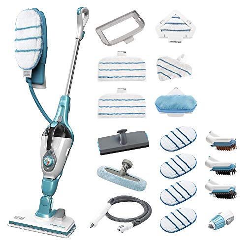 BLACK+DECKER FSMH1321JMD-QS - Mopa a vapor 17 en 1 de 1300W, 500 ml 34x65x18cm