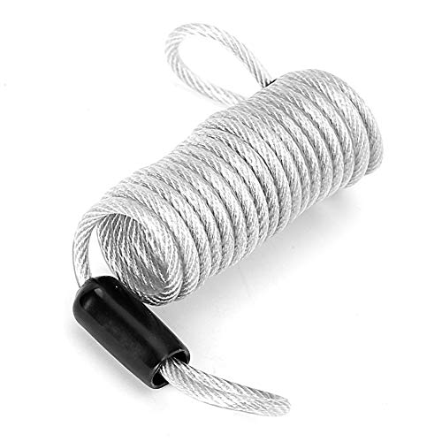 Bloqueo antirrobo para cables, Cuerda de bucle recordatorio de alambre de resorte de seguridad, utilizado para bicicleta motocicleta scooter manillar