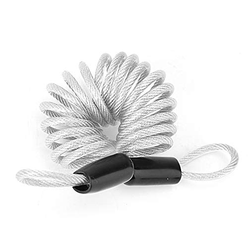 Bloqueo antirrobo para cables, Cuerda de bucle recordatorio de alambre de resorte de seguridad, utilizado para bicicleta motocicleta scooter manillar