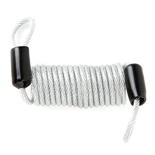 Bloqueo antirrobo para cables, Cuerda de bucle recordatorio de alambre de resorte de seguridad, utilizado para bicicleta motocicleta scooter manillar