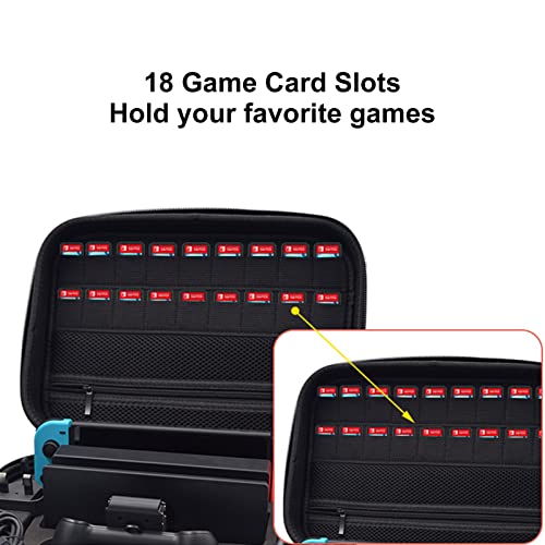 Bolsa De Almacenamiento para Consola De Juegos Switch, Estuche Protector Portátil con Correa para El Hombro para Consola Switch, Estuche Rígido A Prueba De Golpes Bolsa Protectora
