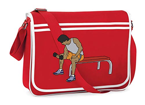 Bolsa de hombro para entrenamiento de la marca Druckerlebnis24, con elevador de ventanas, adecuada para escuela, universidad, ordenador portátil