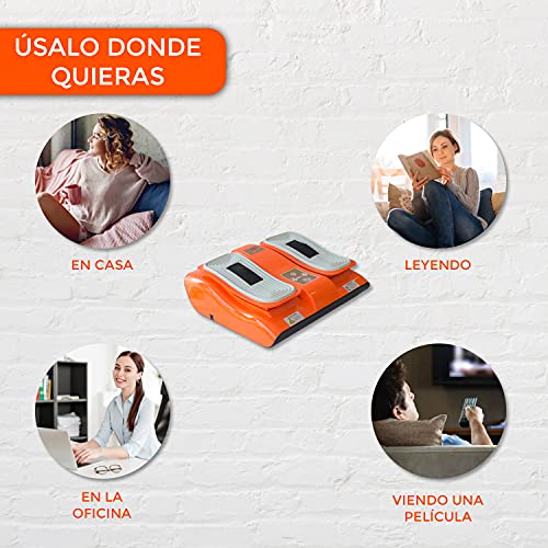 BONPLUS | Vibralegs Masajeador eléctrico para pies | Con vibración | Masaje Shiatsu | Mejora la circulación | Sensación de bienestar | Mando a Distancia | Dos años de Garantía