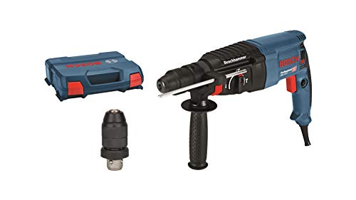 Bosch Professional 06112A4000 Martillo perforador, Mandril de Cambio SDS-Plus, energía de Impacto 2,7 J, en maletín, 830 W, 240 V, Azul, 44.6 x 36 x 11.6 cm