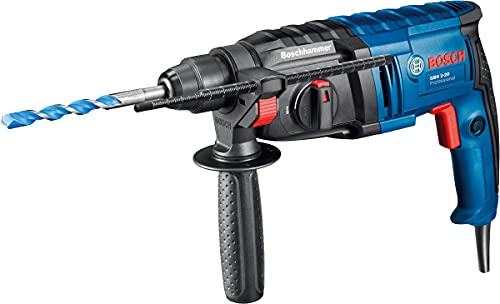 Bosch Professional Martillo Perforador GBH 2-28 F, 880 Vatios, Perforación de Hormigón de Diámetro Hasta 28 mm, Incluye Juego de Taladro-Cincel de 6 Piezas, SDS-plus, en L-Case, Amazon Exclusive Set