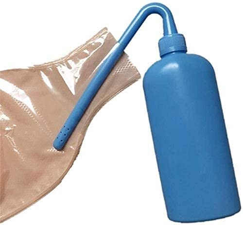 Botellas de Lavado de plástico Ostomy Hernia Cinturón 2PCS 350ML Botella de Limpieza para la Bolsa de colostomía para Todas Las Bolsas de ostomía para Uso Permanente