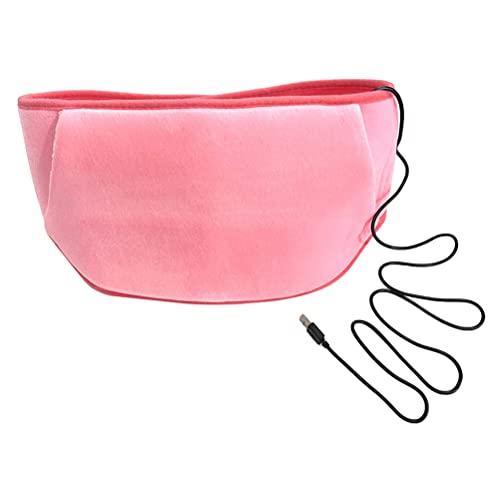 Bozaap Cinturón calefactable, USB Almohadilla térmica para la Cintura Almohadilla térmica para la Parte Inferior de la Espalda Almohadilla térmica Lumbar Ajustable para calambres menstruales Lumbar