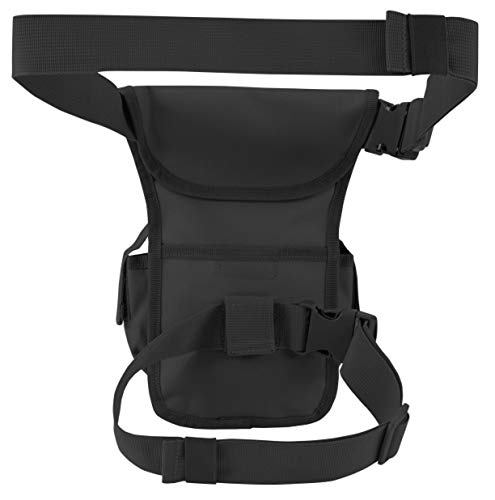 Brandit Side Patada Bag- Bolsa de Pierna, Riñonera - Black, Side Kick Bolso N º 1, Einheitsgröße