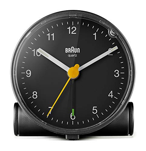 Braun Bc-01-B - Reloj despertador clásico analógico, color negro