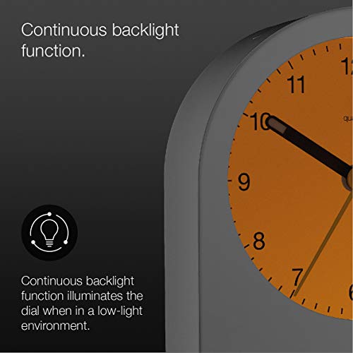 Braun BC-22-W - Reloj despertador clásico analógico, alarma creciente, función snooze, agujas luminosas, movimiento silencioso, color blanco
