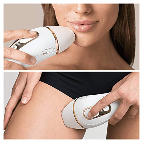 Braun PL5117 Silk·Expert Pro 5 - Depiladora Luz Pulsada (IPL) de Última Generación, Depilación Permanente, También Adecuado para el Hombre, Blaco/Dorado