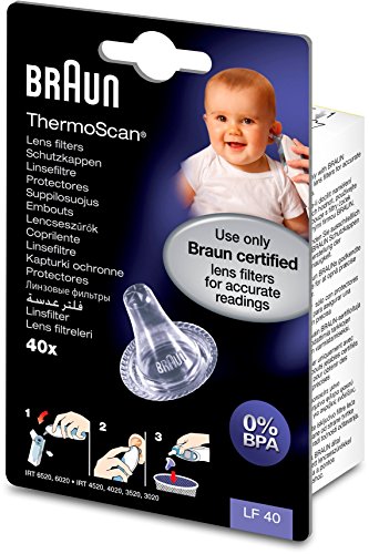 Braun Thermoscan 7 - Termómetro digital auricular + 40 protectores de lente + caja de protección