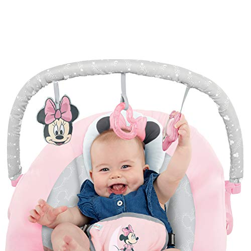 Bright Starts Minnie Mouse Rosy Skies - Hamaca bebé, color Rosa