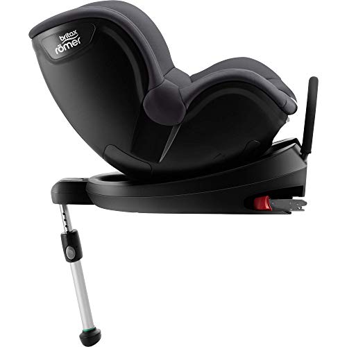 BRITAX RÖMER Silla Coche DUALFIX2 R Gira 360° y con Anclaje ISOFIX Niño de 0 a 18 kg Grupo 0+/1 desde el Nacimiento hasta los 4 Años, Storm Grey