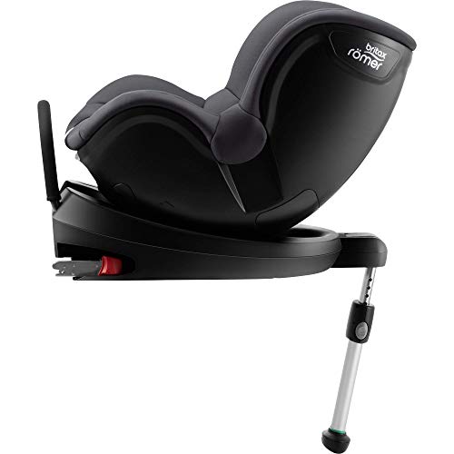 BRITAX RÖMER Silla Coche DUALFIX2 R Gira 360° y con Anclaje ISOFIX Niño de 0 a 18 kg Grupo 0+/1 desde el Nacimiento hasta los 4 Años, Storm Grey