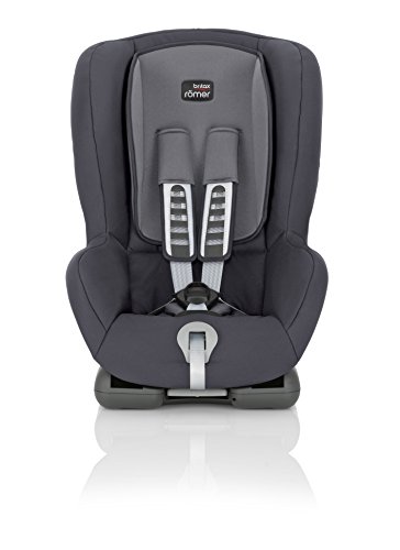 BRITAX RÖMER Silla Coche DUO plus con Varias Opciones de Instalación y Protección Superior Niño de 9 a 18 kg Grupo 1 de 9 Meses a 4 Años, Storm Grey