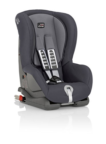 BRITAX RÖMER Silla Coche DUO plus con Varias Opciones de Instalación y Protección Superior Niño de 9 a 18 kg Grupo 1 de 9 Meses a 4 Años, Storm Grey