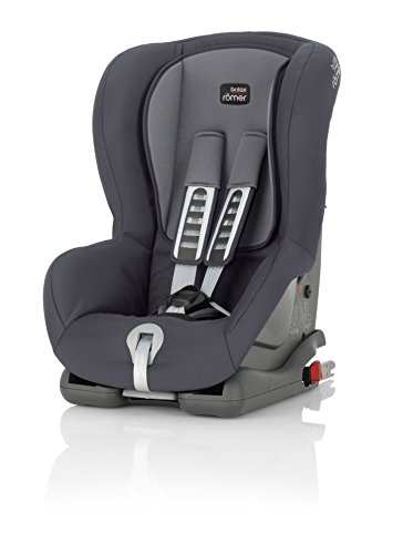 BRITAX RÖMER Silla Coche DUO plus con Varias Opciones de Instalación y Protección Superior Niño de 9 a 18 kg Grupo 1 de 9 Meses a 4 Años, Storm Grey