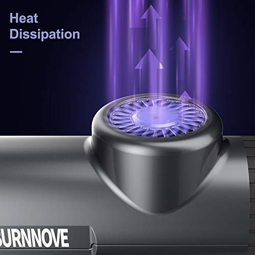 BURNNOVE Pistola de Masaje Masajeador Muscular 99 Velocidad 2800mAh 3300PRM LED Pantalla Táctil Bajo Ruido con 8 Cabezas de Masaje y Bolsa de Almacenamiento
