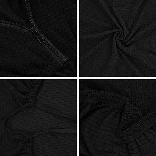 Bverionant Funda para Silla de Ordenador Elástica Impermeable, Protector Universal para Silla de Oficina Giratoria, Protector para Silla para Gamers Deportes Electrónicos #7
