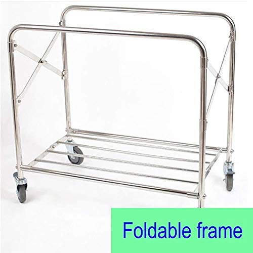 BXU-BG Hospital de tranvía, Material médico Rack, Médico Carro de la Herramienta Plegable Vestíbulo Lino Carro con Freno de Rueda Universal, Hotel de lavandería Clasificador de balanceo de la Compra,