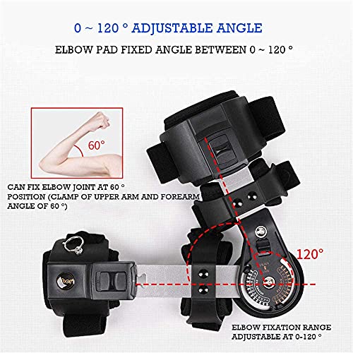 Cabestrillo Brazo Cabestrillo Hombro Cabestrillo de Brazo Codo ROM Brace con Cabestrillo Soporte de Codo Ajustable Férula estabilizadora para tensiones de ligamentos después de la recuperación GXFJ