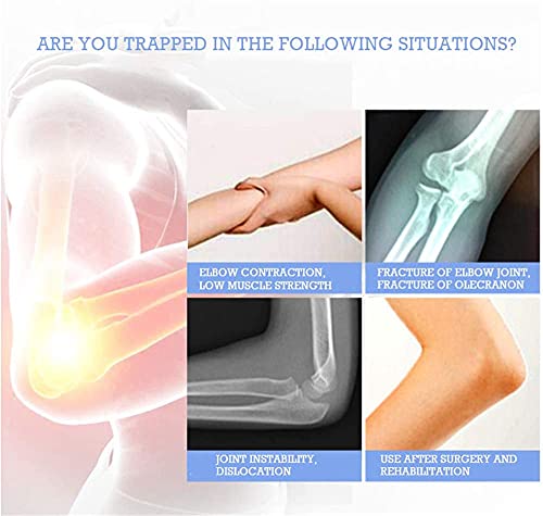 Cabestrillo Brazo Cabestrillo Hombro Cabestrillo de Brazo Codo ROM Brace con Cabestrillo Soporte de Codo Ajustable Férula estabilizadora para tensiones de ligamentos después de la recuperación GXFJ