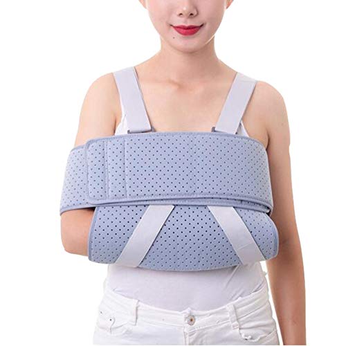 Cabestrillos y soporte brazos Apoyo Inmovilizador de hombro Hombro de huesos fracturados ajustable Para roto,subluxación, Luxación,esguince,distensión Para brazo izquierdo,derecho,hombres,mujeres,Gris