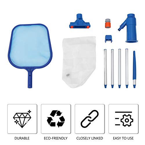 Cabilock Mini Bolsa de Cepillo para Aspiradora Jet Vac para Fuente de SPA de Piscina Y Bañera de Hidromasaje con Red de Limpieza de Piscina