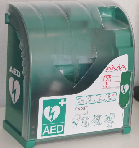 Cabina para desfibrilador Aivia 100 con alarma