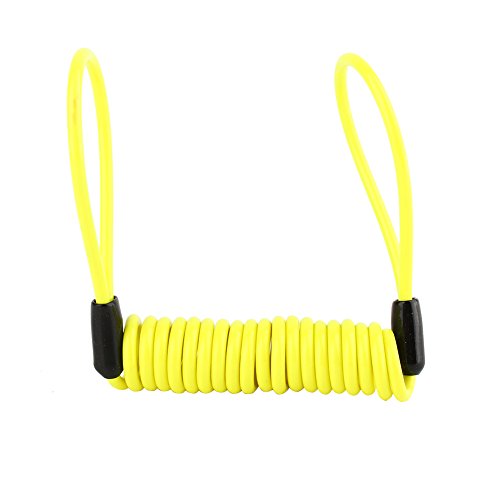Cable de 1,2 m para recordatorio de motocicleta, cable de bloqueo de disco, alarma, bloqueo de seguridad, cable de resorte para scooter, motocicleta, disco de freno, cable de recordatorio de bloqueo