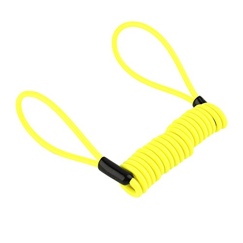 Cable de 1,2 m para recordatorio de motocicleta, cable de bloqueo de disco, alarma, bloqueo de seguridad, cable de resorte para scooter, motocicleta, disco de freno, cable de recordatorio de bloqueo