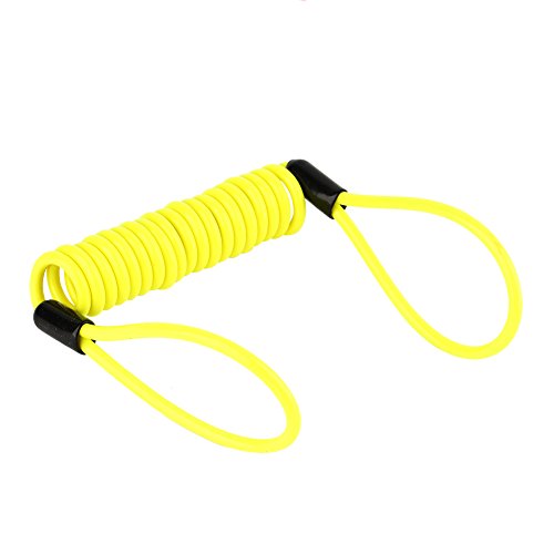 Cable de 1,2 m para recordatorio de motocicleta, cable de bloqueo de disco, alarma, bloqueo de seguridad, cable de resorte para scooter, motocicleta, disco de freno, cable de recordatorio de bloqueo