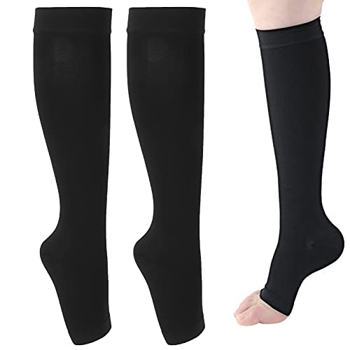 Calcetines De Compresión Para Pantorrillas, Alta Elasticidad, Suaves Y Cómodos, Medias De Compresión Sin Dedos, Transpirables, Que Absorben El Sudor Para Uso Diario, Citas Para Mujeres(METRO)