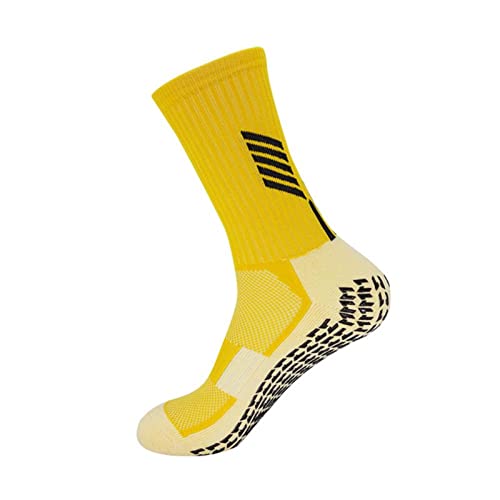 Calcetines Invierno 2 Unids Hombres Calcetines De Fútbol Profesional Anti Deslizamiento Calcetines De Fútbol Montando Ciclismo Deporte Calcetines Nylon Transpirable Mediodía-Champagne,39-44