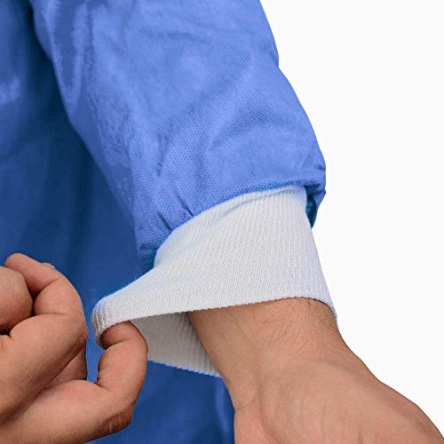 Camas desechables con puños de punto TNT 40 g 10 unidades Dispositivo médico de clase I hidrorrepelente, con puños y cordón al cuello