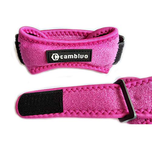 CAMBIVO 2 x Cinta Rotuliana, Rodillera Adjustable, Rodilla Protector con Correa, Banda de Soporte para Rótula Correr, Running, Voleibol, Béisbol