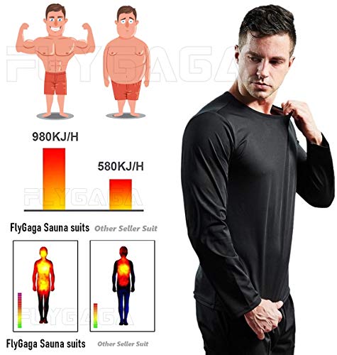 Camiseta Sauna Hombre Abdominales Adelgazante Para Sudar Elegante L Gimnasio Gym Casa Perdida De Peso Rapido Reducir Faja Adelgazar Hombres Quemagrasas Abdominal Lumbar Musculacion