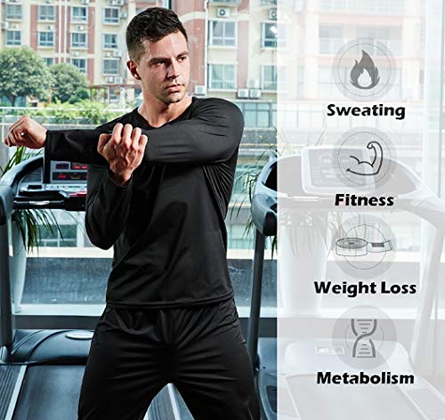 Camiseta Sauna Hombre Abdominales Adelgazante Para Sudar Elegante L Gimnasio Gym Casa Perdida De Peso Rapido Reducir Faja Adelgazar Hombres Quemagrasas Abdominal Lumbar Musculacion