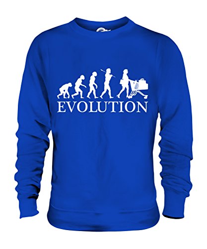 Candymix Einkaufen Evolution des Menschen - Sudadera unisex para hombre y mujer azul cobalto XXL