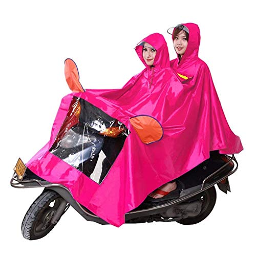 Capa Impermeable lluvia del impermeable del Cabo, JXSD- impermeable universal con capucha del impermeable for la Movilidad Scooters motocicleta motos bicicletas aumentan el espesamiento impermeable po