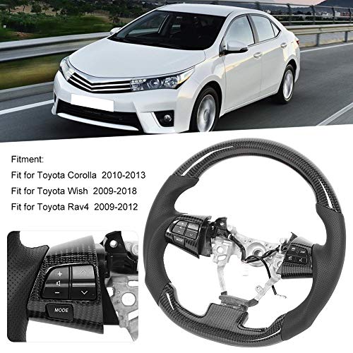 Carbón Fibra Direccion Rueda, Brillante Universal USB Carro Apoyo Dedo Crestas con Carbón Fibra y Napa