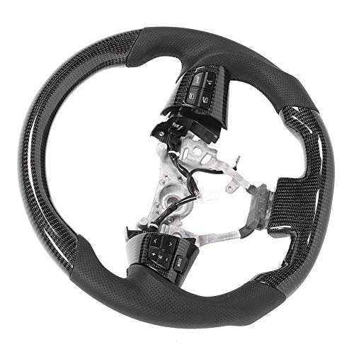 Carbón Fibra Direccion Rueda, Brillante Universal USB Carro Apoyo Dedo Crestas con Carbón Fibra y Napa