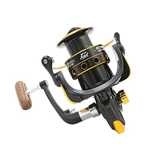 Carretes de Pesca, carretes de Carpa Serie 1000-7000 Rueda de Pesca de Roca de Alta Velocidad Todo Carrete de Metal Sin separación Carrete Giratorio Carrete Línea Carrete de Pesca anticorrosión Carr