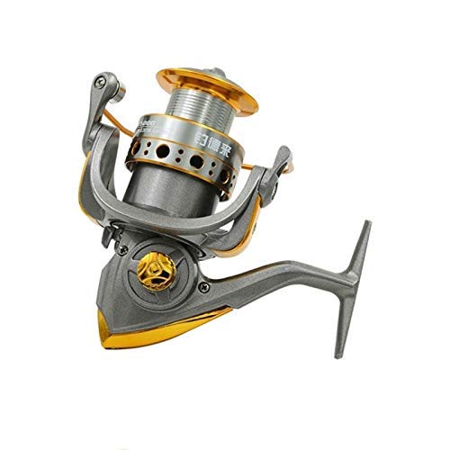 Carretes de Pesca, carretes de Carpa Serie 1000-7000 Rueda de Pesca de Roca de Alta Velocidad Todo Carrete de Metal Sin separación Carrete Giratorio Carrete Línea Carrete de Pesca anticorrosión Carr