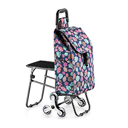 Carritos De La Compra, 6 Ruedas Escaleras Que Suben Silla Plegable Asiento Carrito De Compras Carrito De Personas Mayores C
