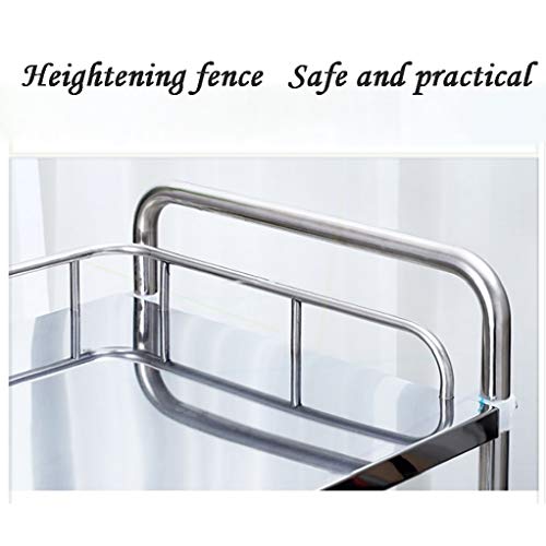 Carro médico Carro de Tratamiento Acero Inoxidable Mesa de Instrumental,Modificación Medicina Vehículo Vehículo Salón Clínica Trolley con Ruedas de Freno universales Vehículos de Cambio de instrumen