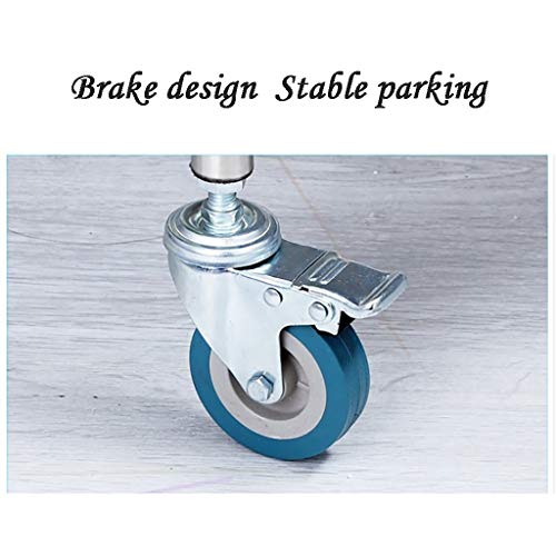 Carro médico Carro de Tratamiento Acero Inoxidable Mesa de Instrumental,Modificación Medicina Vehículo Vehículo Salón Clínica Trolley con Ruedas de Freno universales Vehículos de Cambio de instrumen